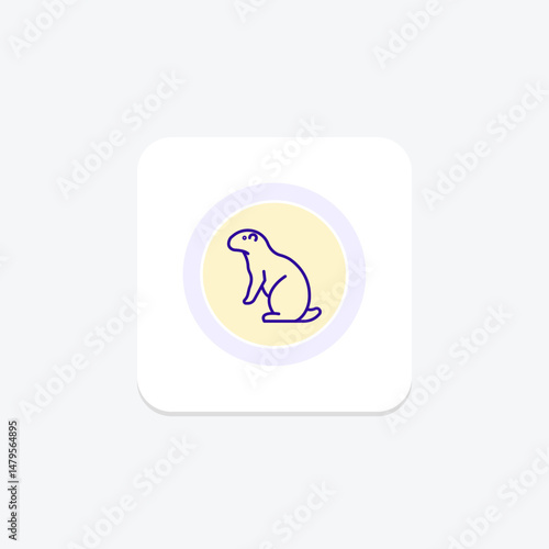 Prairie Dog, vector, pixel perfect, illustrator file