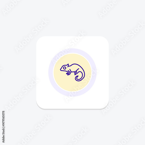Chameleon, vector, pixel perfect, illustrator file