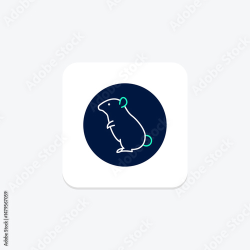 Hamster, vector, pixel perfect, illustrator file