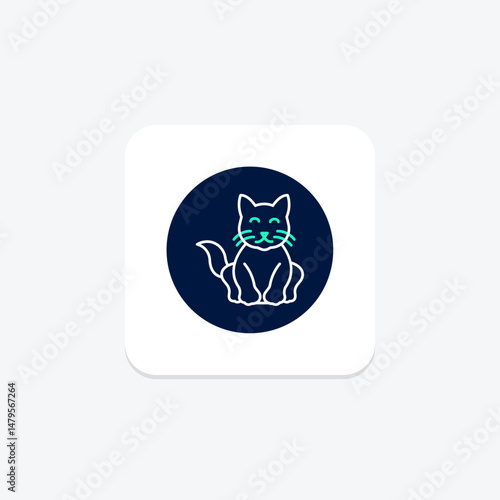 Persian Cat, vector, pixel perfect, illustrator file