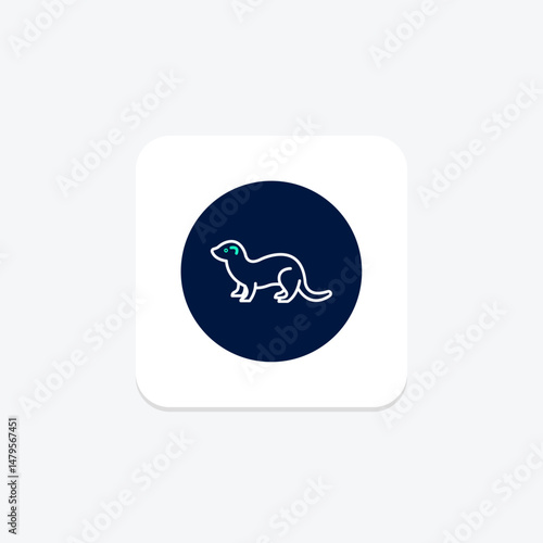 Ferret, vector, pixel perfect, illustrator file