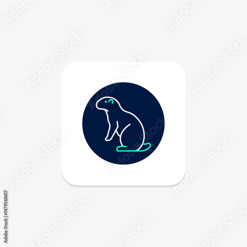 Prairie Dog, vector, pixel perfect, illustrator file