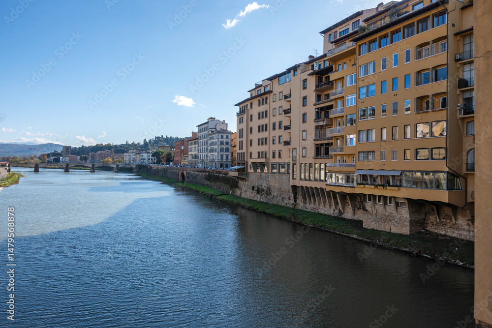 Naklejka premium The Old Town of city of Florence, Tuscany Region, Italy