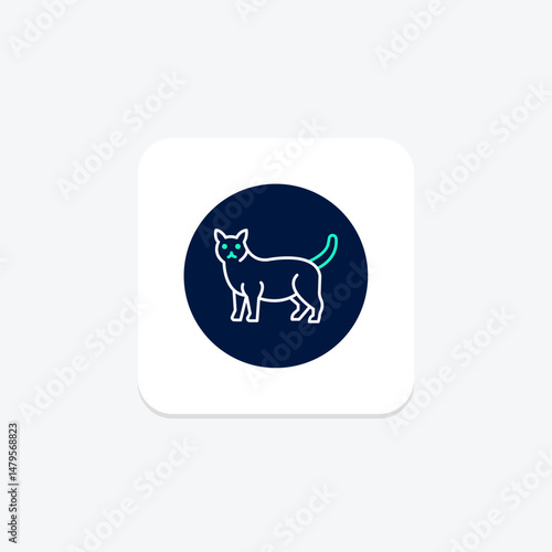 Manx Cat, vector, pixel perfect, illustrator file