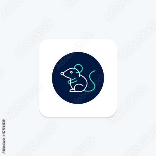 Fancy Mouse, vector, pixel perfect, illustrator file
