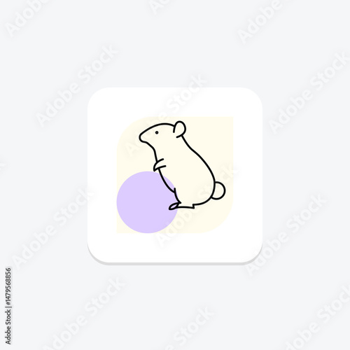 Hamster, vector, pixel perfect, illustrator file