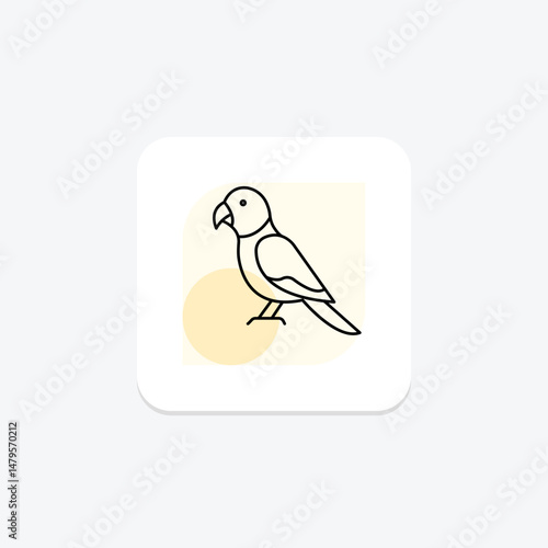 Sun Conure, vector, pixel perfect, illustrator file