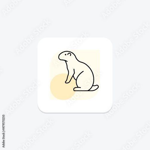 Prairie Dog, vector, pixel perfect, illustrator file