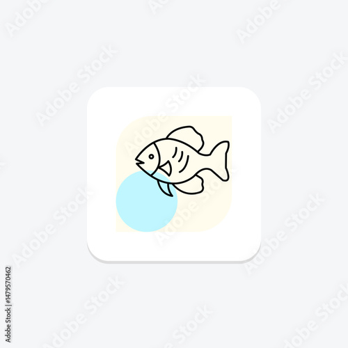 Discus Fish, vector, pixel perfect, illustrator file