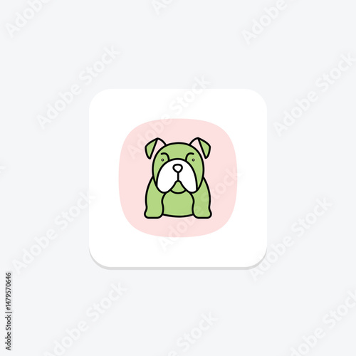 Bulldog, vector, pixel perfect, illustrator file
