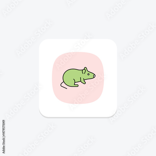 Rat, vector, pixel perfect, illustrator file