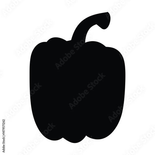 Bell Pepper Clipart Silhouette
