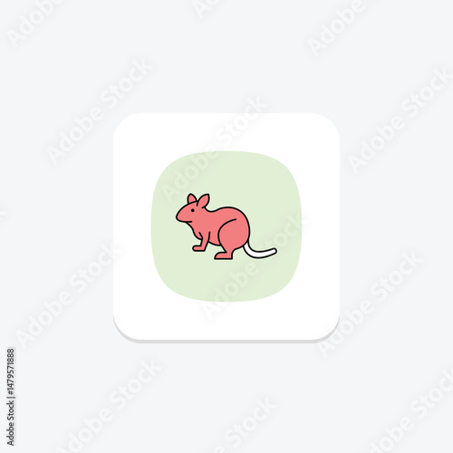 Degu, vector, pixel perfect, illustrator file