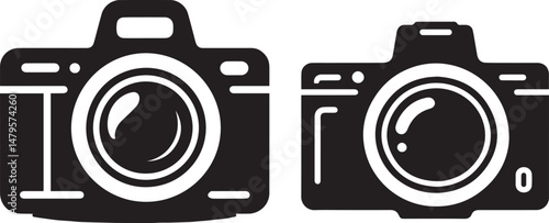 Digital Camera Vector Illustration – Modern Photography Device in Flat Design