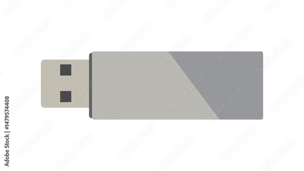 Sleek USB flash drive digital storage modern technology essential device Sleek USB flash drive digital storage modern technology essential device