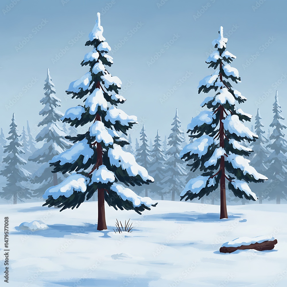 Fototapeta premium Winter's Embrace