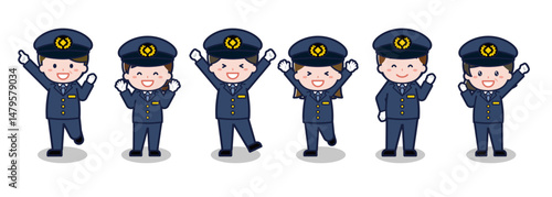 いろいろな人物セット_喜び_運転手