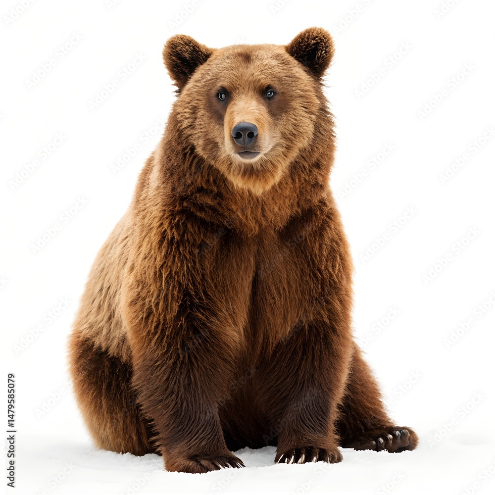 Obraz premium brown bear isolated
