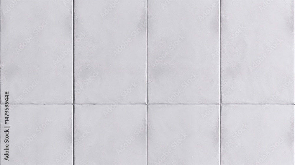 Fototapeta premium Close-up digital painting of a matte ceramic tile featuring a monochrome gray palette, geometric patterns, and diffused lighting to highlight surface texture.