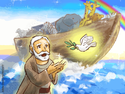 Noah's Ark and Dove