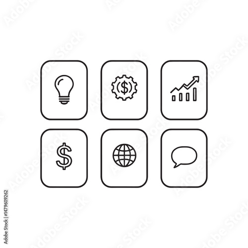Entrepreneurs giving startup pitch in creative vector style