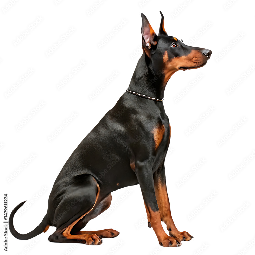 black dog portrait isolated on transparent background black dog portrait isolated on transparent background