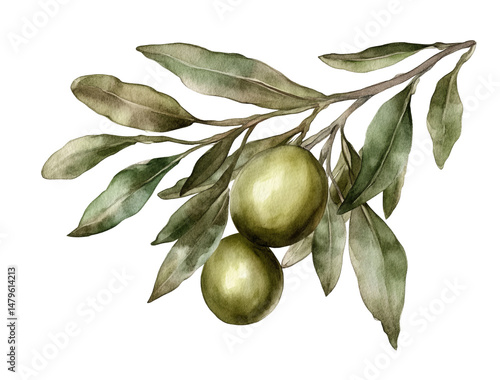 Wallpaper Mural Olive branch feels fresh and natural, so vibrant Torontodigital.ca