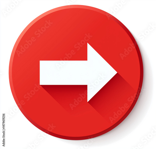 Free Download Red circle with white left pointing arrow on transparent background - GFXLoad