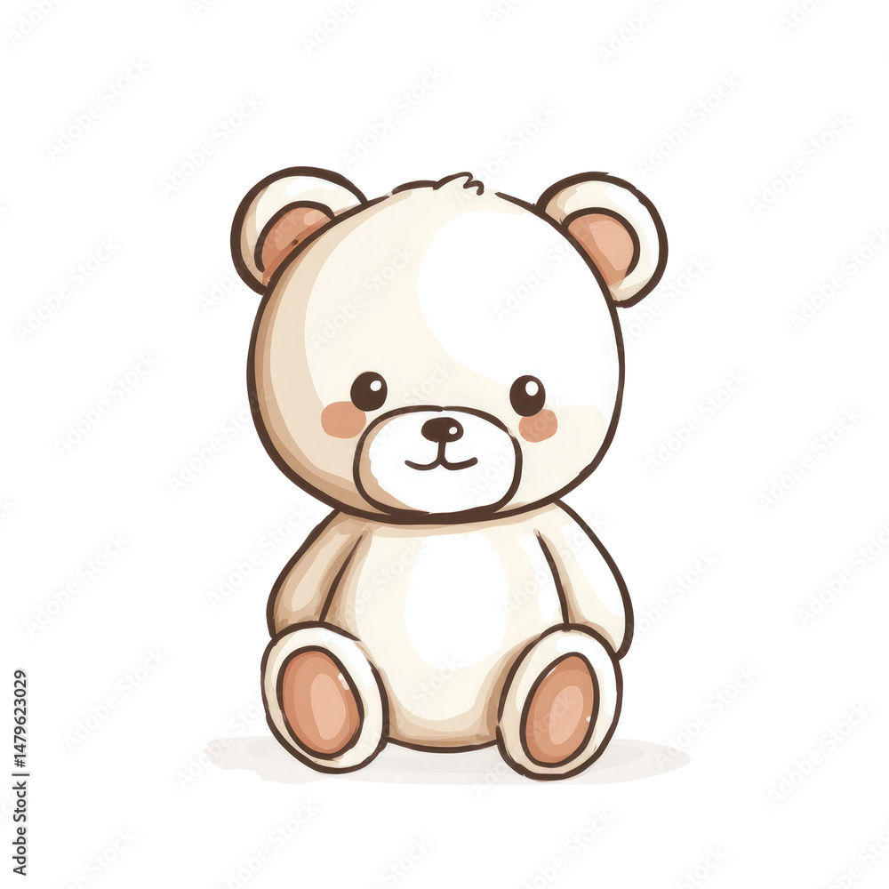 Obraz premium teddy bear isolated on white