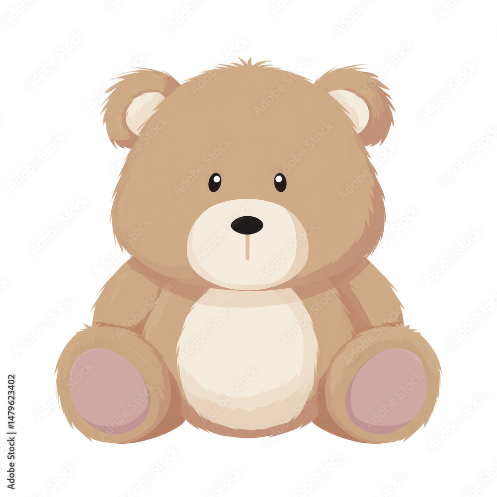 Fototapeta premium teddy bear isolated on white background