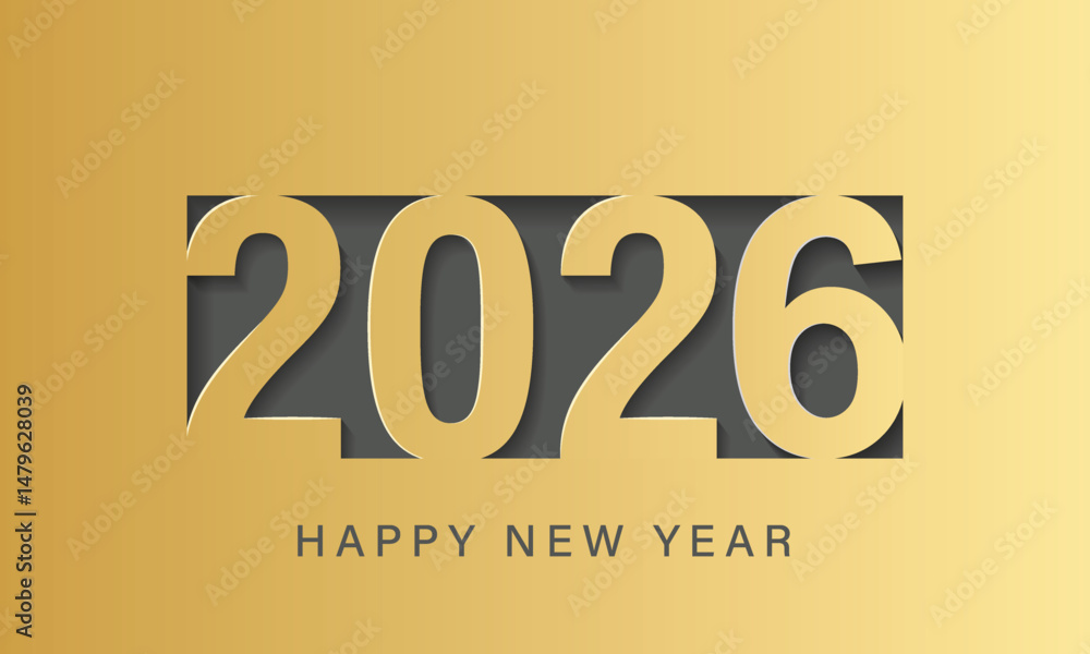 Happy new year 2026. Vector background. Brochure or calendar cover design template. Happy new year 2026. Vector background. Brochure or calendar cover design template.