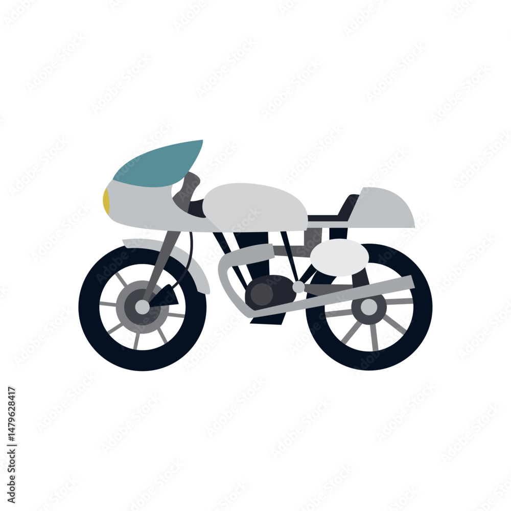 Fototapeta premium Motorcycle bike motor sports vector symbol sign icon illustration vector