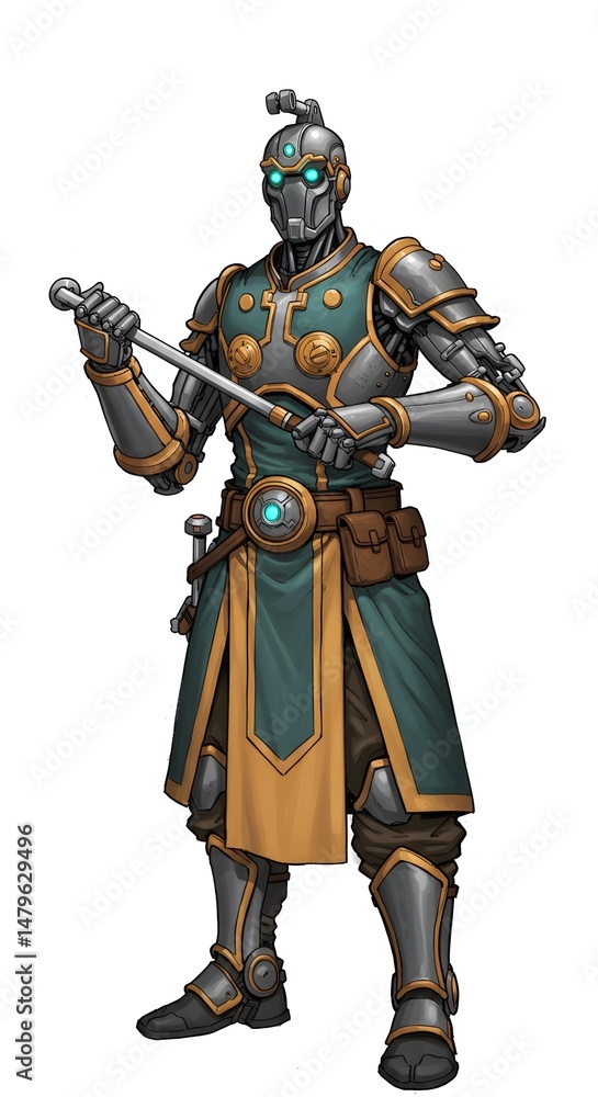 Fototapeta premium statuette of a knight