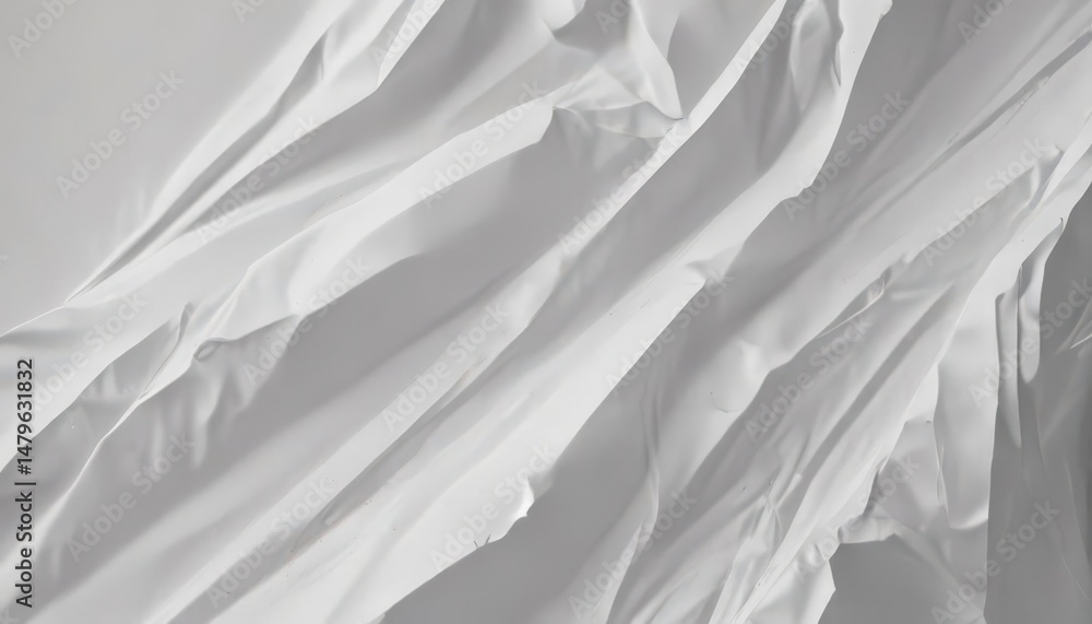 Deep creases, textured white paper, abstract folds , folds, white crumpled paper, light and shadow Deep creases, textured white paper, abstract folds , folds, white crumpled paper, light and shadow