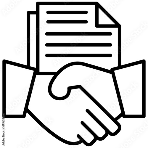 Joint Venture Icon Business Collaboration Symbol
