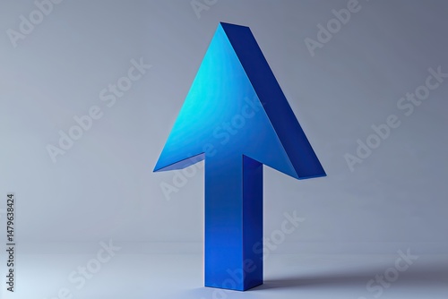 Sapphire Blue Arrow Symbolizing Business Innovation and Success