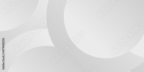Light grey circles overlap each other, creating a soft, abstract background. The smooth gradient and simple design make for a visually clean aesthetic.