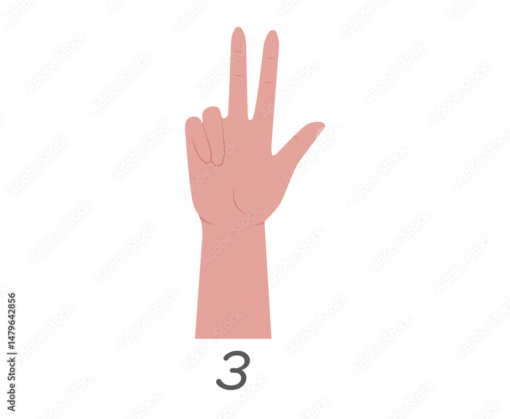 Obraz premium Palm outline in black silhouette showing 5 finger gestures for touch communication cartoon style vector flat illustration signal concept business pointer woman art background