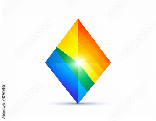 Free Download Light shining through a prism, breaking into a spectrum of colors, representing how diversity enriches and illuminates. - GFXLoad