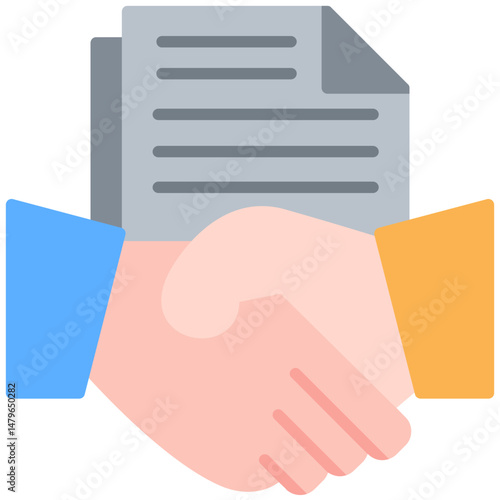 Joint Venture Icon Business Collaboration Symbol