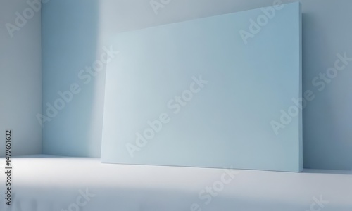 Wallpaper Mural Abstract light blue canvas with soft color transitions  Luxurious, smooth surface ,  elegant background,  delicate,  peaceful Torontodigital.ca