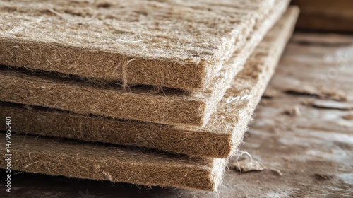 Hemp Material. Energy Efficient Hemp Fiber Panels for Insulation in Buildings