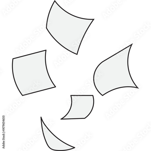 Falling Papers Element