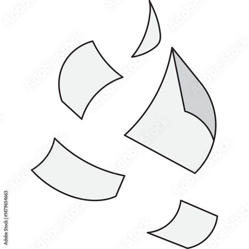 Falling Papers Element