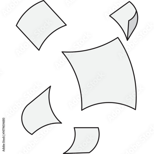 Falling Papers Element