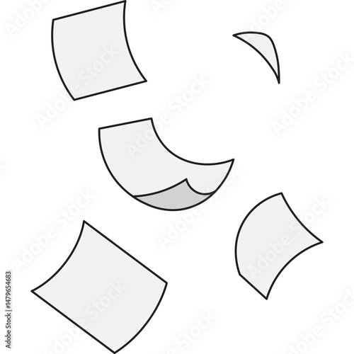 Falling Papers Element