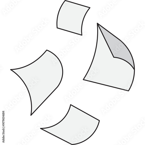 Falling Papers Element