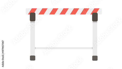 Billede på lærred Simple yet striking hurdle design perfect for your athletic projects a vibrant g