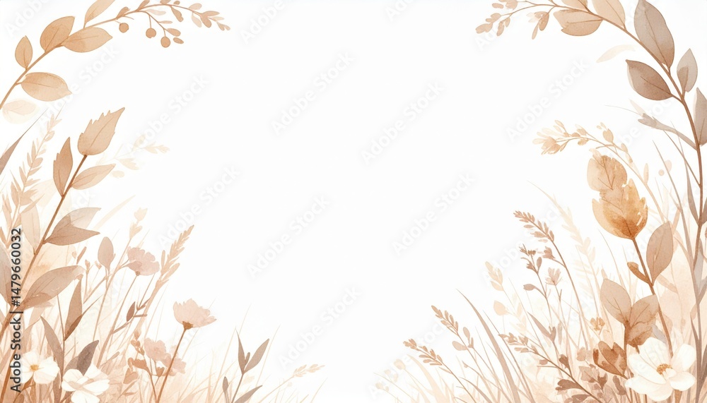 Nature-inspired floral background abstract design light environment soft color palette Nature-inspired floral background abstract design light environment soft color palette