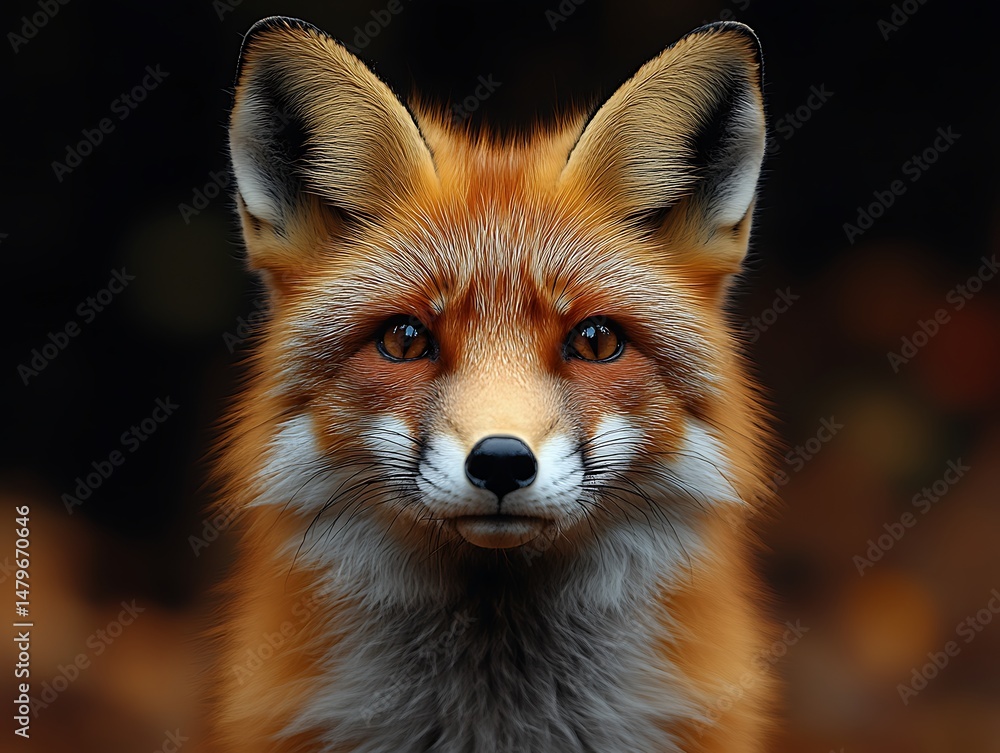 Fototapeta premium Close-up of a red fox (1)
